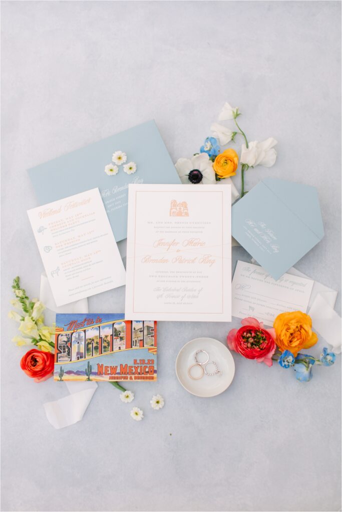 invitations with flowers